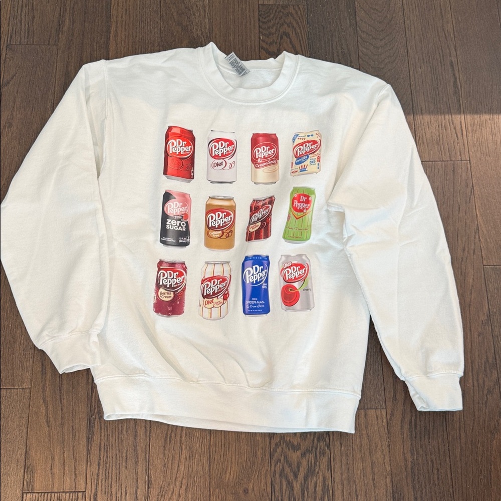 Dr Pepper Evolution Soda Can Collection Sweatshirt